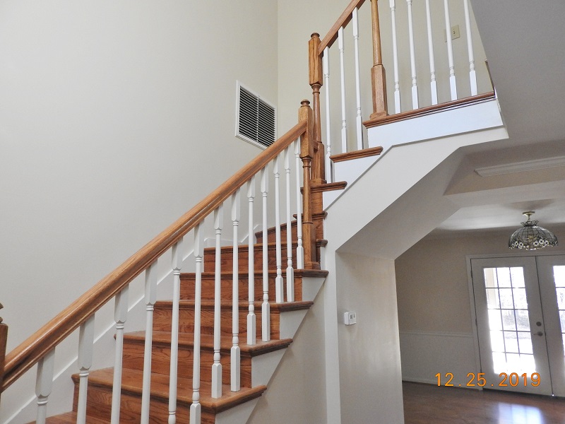 staircase in front room